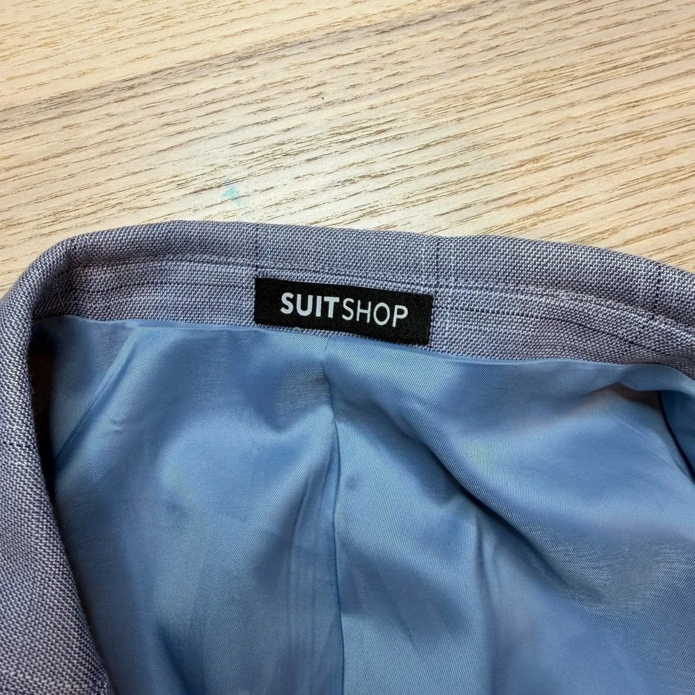 SuitShop‎ Jacket Men 44S Slim Fit Gray/blue